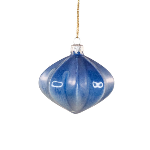 Porcelain Christmas Bauble - Celestial Wave