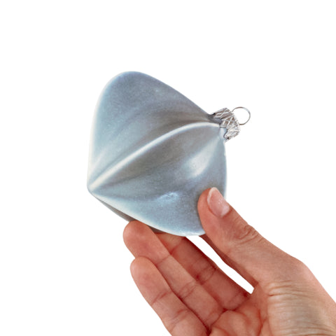 Porcelain Christmas Bauble - Dusty Sky