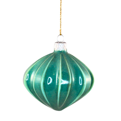 Porcelain Christmas Bauble - Greenstone