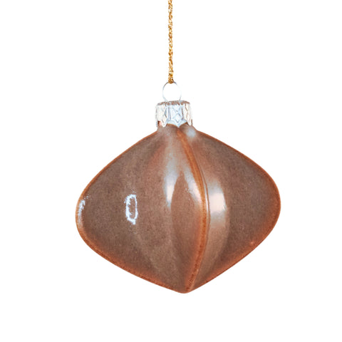 Porcelain Christmas Bauble - Dusky Hazel