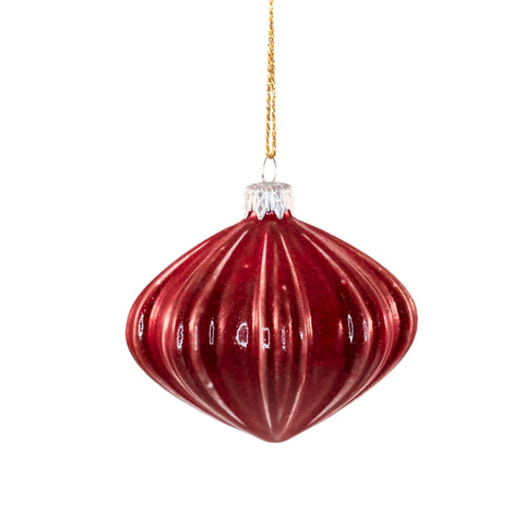 Porcelain Christmas Bauble - Blazing Hearth