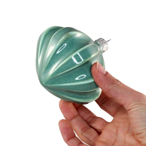 Porcelain Christmas Bauble - Greenstone