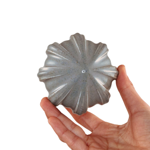 Porcelain Christmas Bauble - Silver Ash