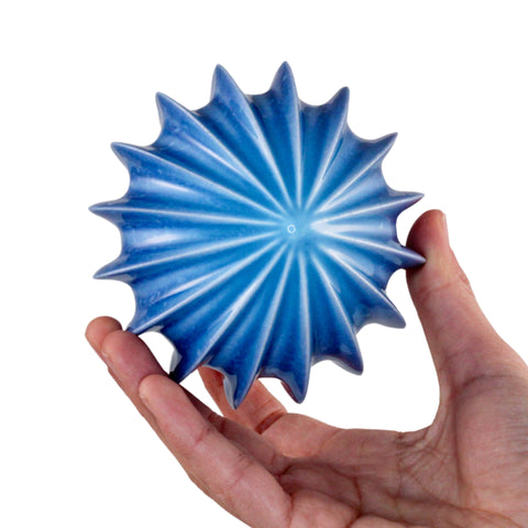 Porcelain Christmas Bauble - Frosted Indigo