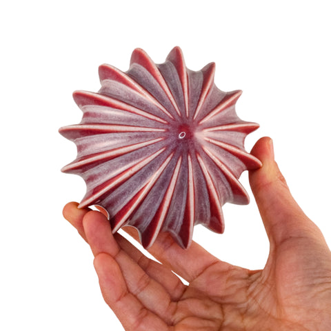 Porcelain Christmas Bauble - Candied Ruby