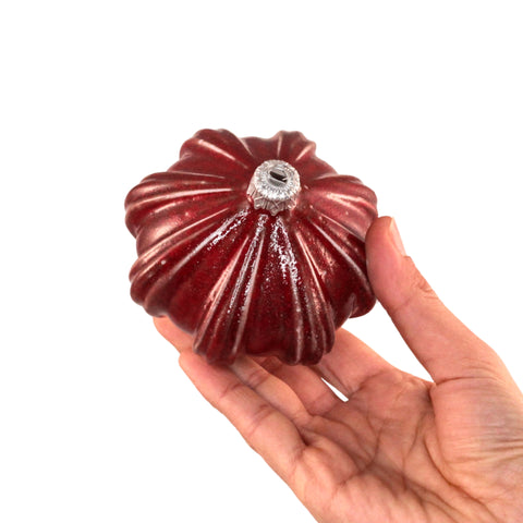 Porcelain Christmas Bauble - Blazing Hearth