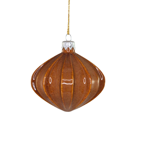 Porcelain Christmas Bauble - Toffee