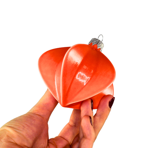 Porcelain Christmas Bauble - Papaya