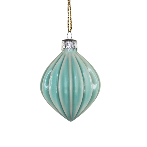 Porcelain Christmas Bauble - Ice Rink