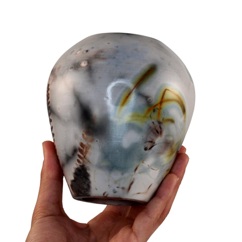 Saggar fired vase