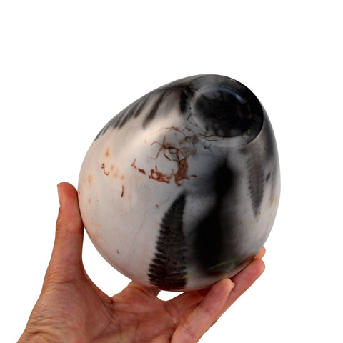 Saggar fired vase