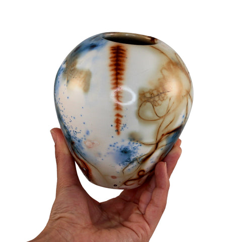 Saggar fired vase