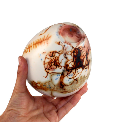 Saggar fired vase
