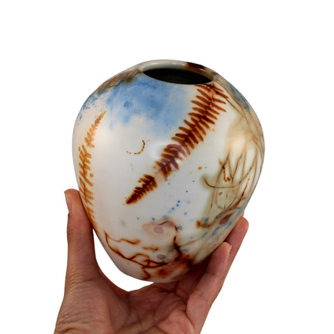 Saggar fired vase