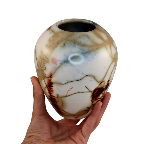 Saggar fired vase