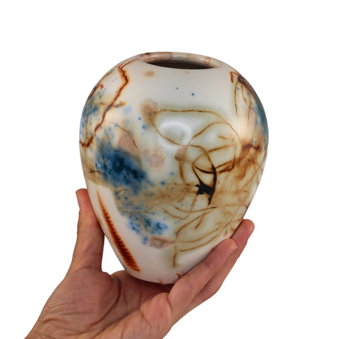 Saggar fired vase