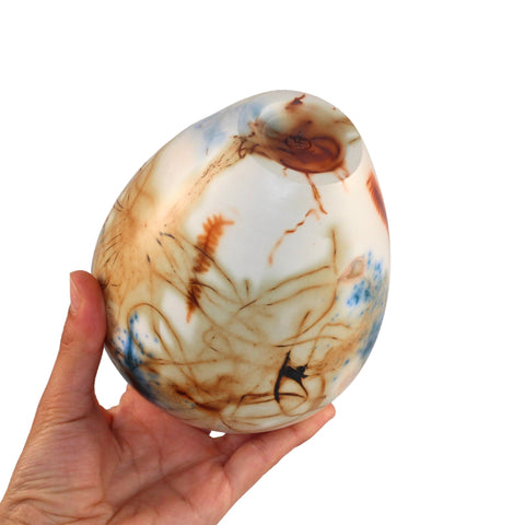 Saggar fired vase