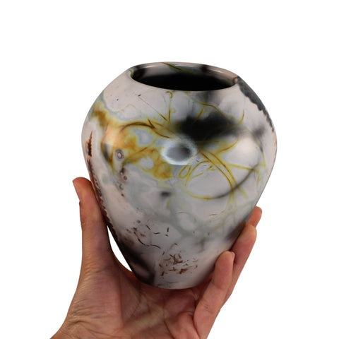 Saggar fired vase
