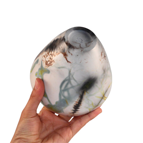 Saggar fired vase