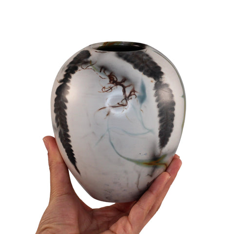 Saggar fired vase