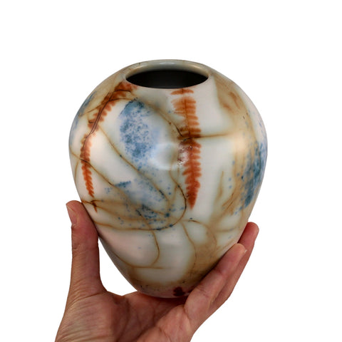 Saggar fired vase