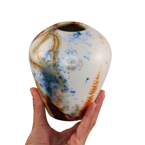 Saggar fired vase