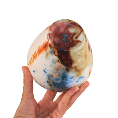 Saggar fired vase