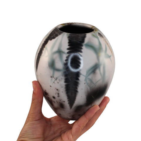 Saggar fired vase