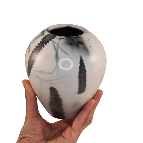 Saggar fired vase