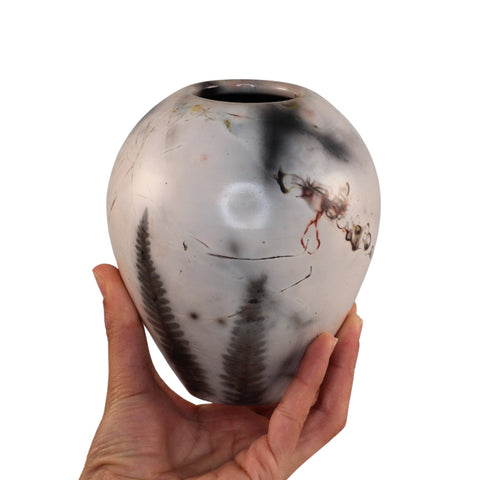 Saggar fired vase
