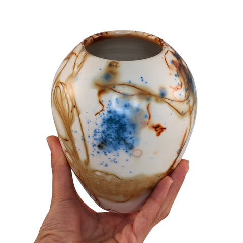 Saggar fired vase