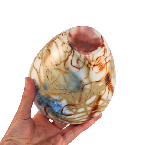Saggar fired vase