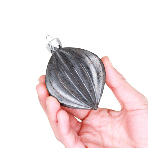 Porcelain Christmas Bauble - Golden Ash