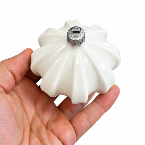 Porcelain Christmas Bauble - Pearl