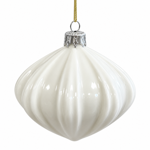 Porcelain Christmas Bauble - Snowdrop